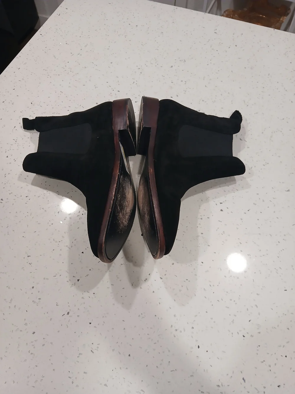 Men's Black Slip-On Boat Chelsea Shoes
